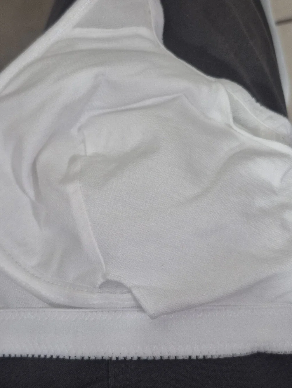 36B ABC Style 103 Jacquard Wire‎ Free Mastectomy Bra White
